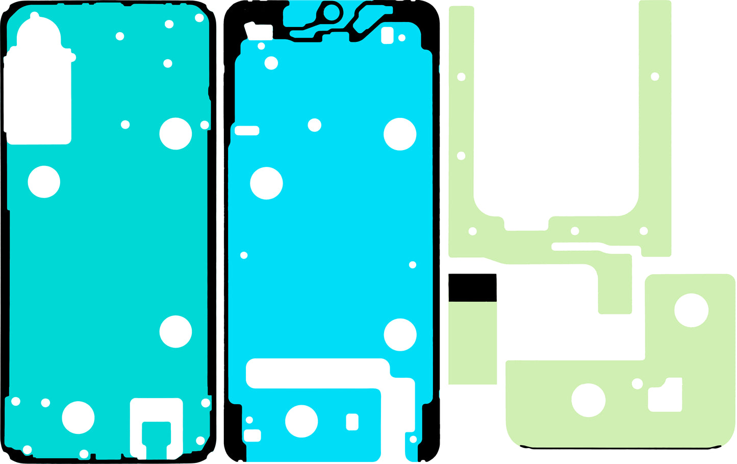 Kit Adhesivo Display Samsung Galaxy A57 5G, Service Pack GH82-39334A