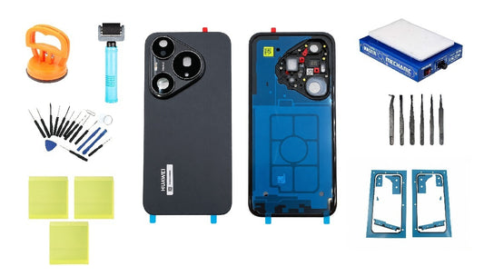 Kit de tapa de batería Huawei Pura 90s Pro Mulberry Black Service Pack y herramientas de servicio específicas