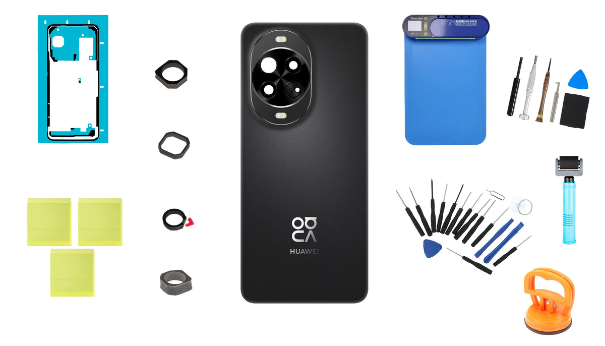 Kit Tapa de Batería Huawei nova 14 Pro Negro Service Pack y Herramientas de Servicio Dedicadas