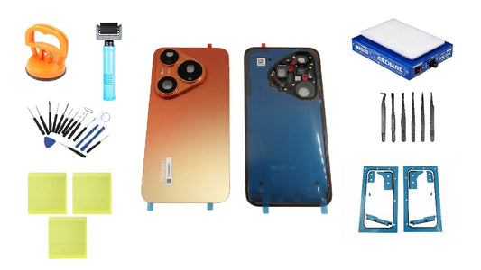 Kit de tapa de batería Huawei Pura 90s Pro Orange Soda Service Pack y herramientas de servicio específicas