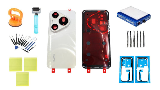 Kit de tapa de batería Huawei Pura 90s Pro Max Blush Gold Service Pack y herramientas de servicio específicas