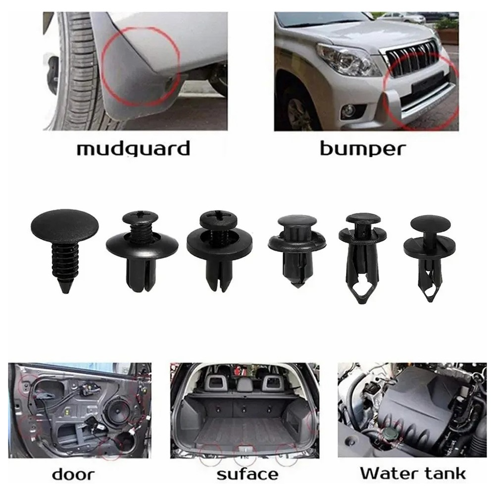 Kit Clips / Abrazaderas Auto OEM, 190en1