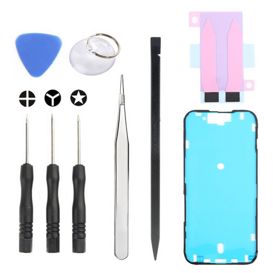 Kit de Reparación Jiafa JF-8162 para reemplazo de Batería Apple iPhone 15, 9en1