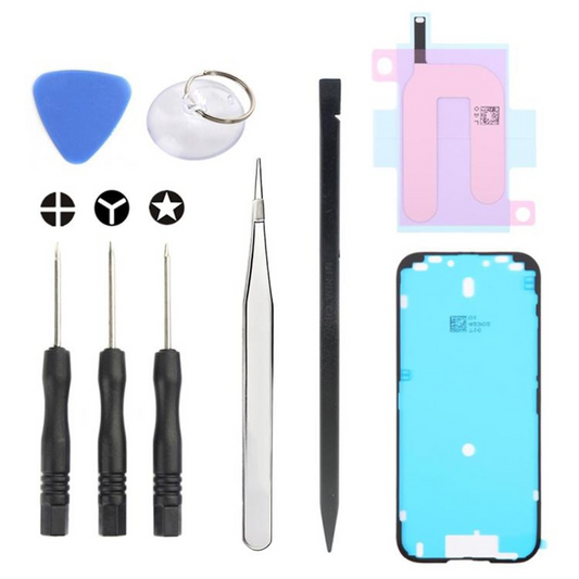 Kit de Reparación Jiafa JF-8162 para reemplazo de Batería Apple iPhone 17, 9 en 1