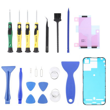 Kit de Reparación Jiafa JF-8182 para reemplazo de Batería Apple iPhone 15 Pro Max, 21 en 1