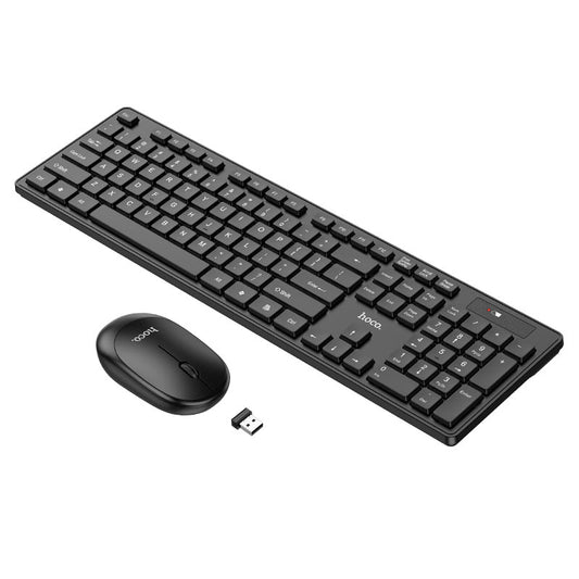 Kit Teclado y Ratón Inalámbricos HOCO GM17, Negro