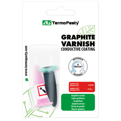 Laca de grafito AG Termopasty, 2ml, Set de 2 piezas ART.AGT-022