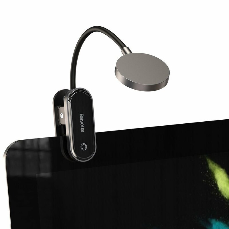 Baseus Comfort Reading Mini Clip Lámpara Led, Gris DGRAD-0G 