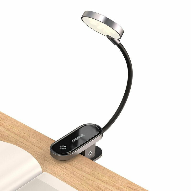 Baseus Comfort Reading Mini Clip Lámpara Led, Gris DGRAD-0G 