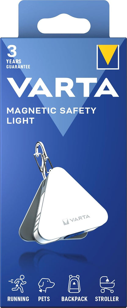 Lámpara Led Llavero Varta Magnetic Safety Light, 25lm, Plateada