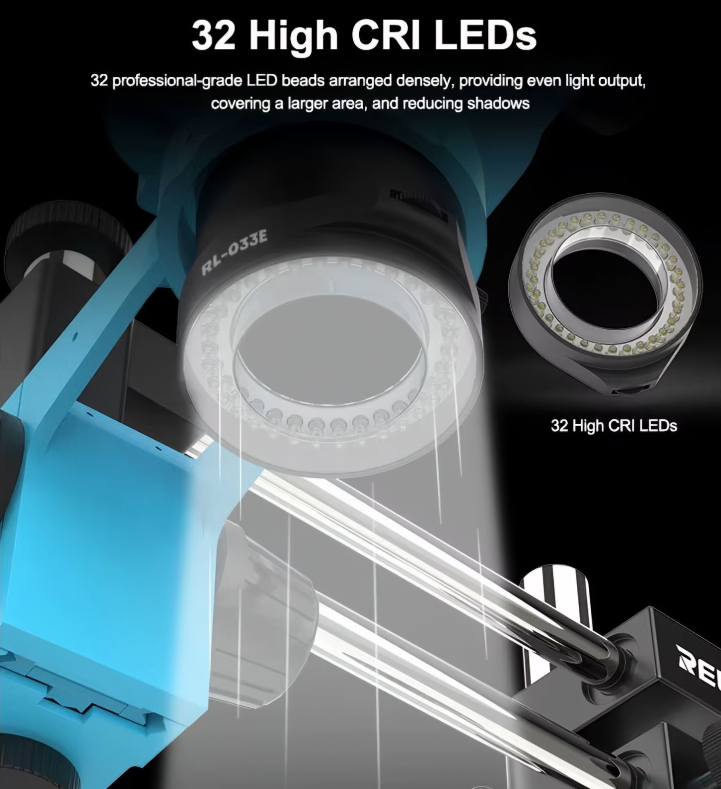 Lámpara Relife RL-033E para Microscopio, Negra