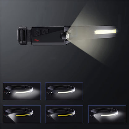 Linterna Frontal LED WZK WLC-1200, 350lm, IPX4