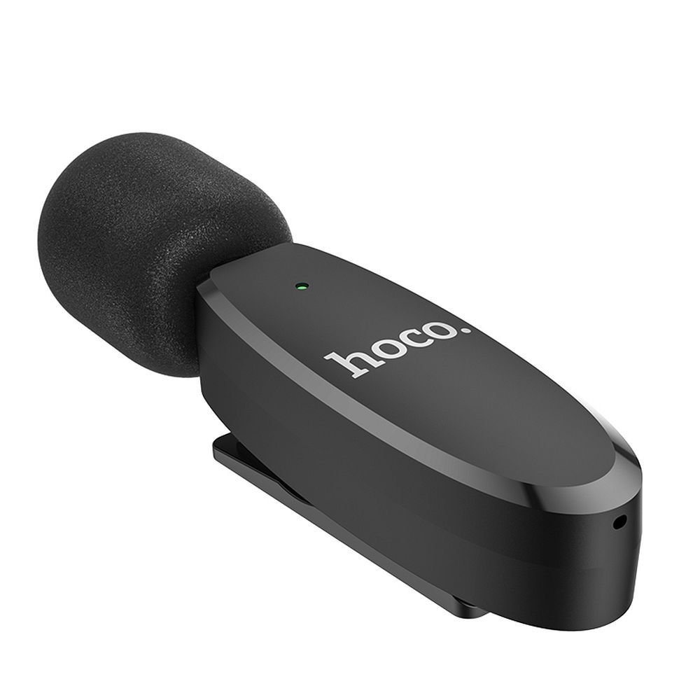 Lavalier Bluetooth HOCO L15, USB-C, Negro