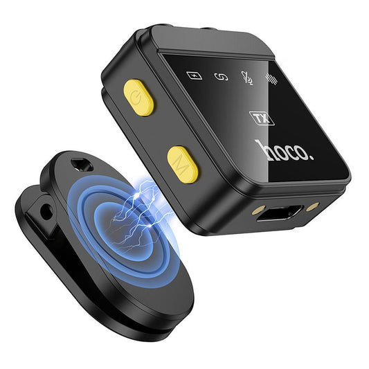 Lavalier HOCO L17, USB-C / Lightning, Set 2 Piezas, Negro