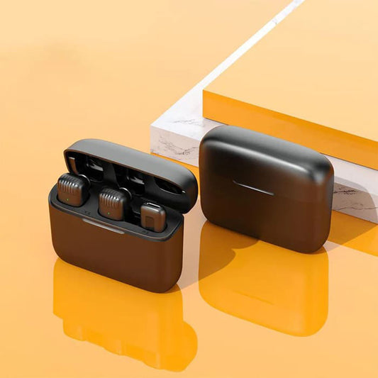 Lavalier Techsuit LW4, USB-C, Set de 2 piezas, Negra