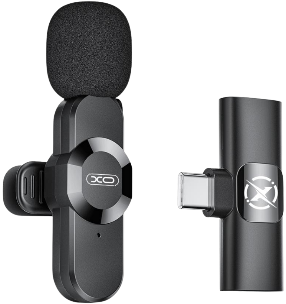 Lavaliera XO Design MC13, USB-C / Lightning, Negra