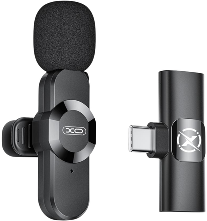 Lavaliera XO Design MC13, USB-C / Lightning, Negra