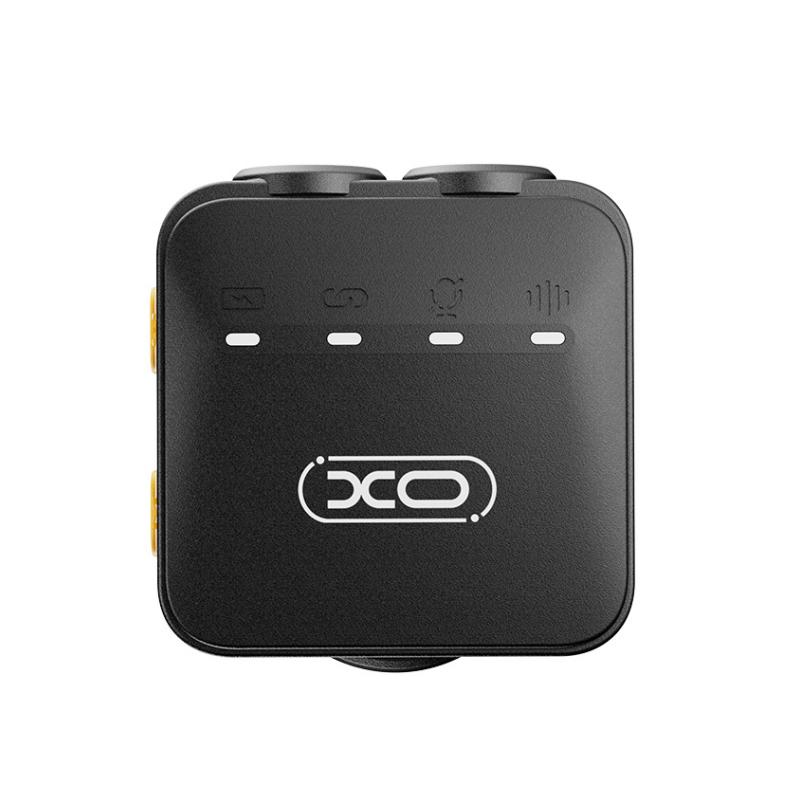 Lavaliera XO Design MC15 Dual, USB-C / Lightning, Set de 2 piezas, Negra