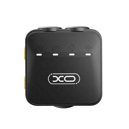 Lavaliera XO Design MC15 Dual, USB-C / Lightning, Set de 2 piezas, Negra