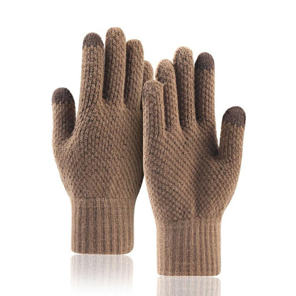 Guantes de Invierno Táctiles para Hombre Techsuit ST0013, Talla 22cm, Marrón