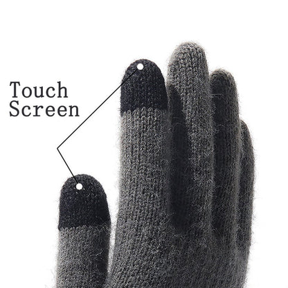 Guantes de Invierno Táctiles para Hombre Techsuit ST0013, Talla 22cm, Marrón