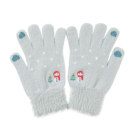 Guantes de Invierno Táctiles para Mujer Techsuit ST0011, Talla 17cm, Azules