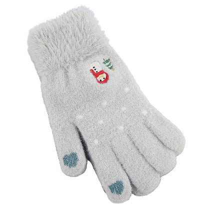 Guantes de Invierno Táctiles para Mujer Techsuit ST0011, Talla 17cm, Azules