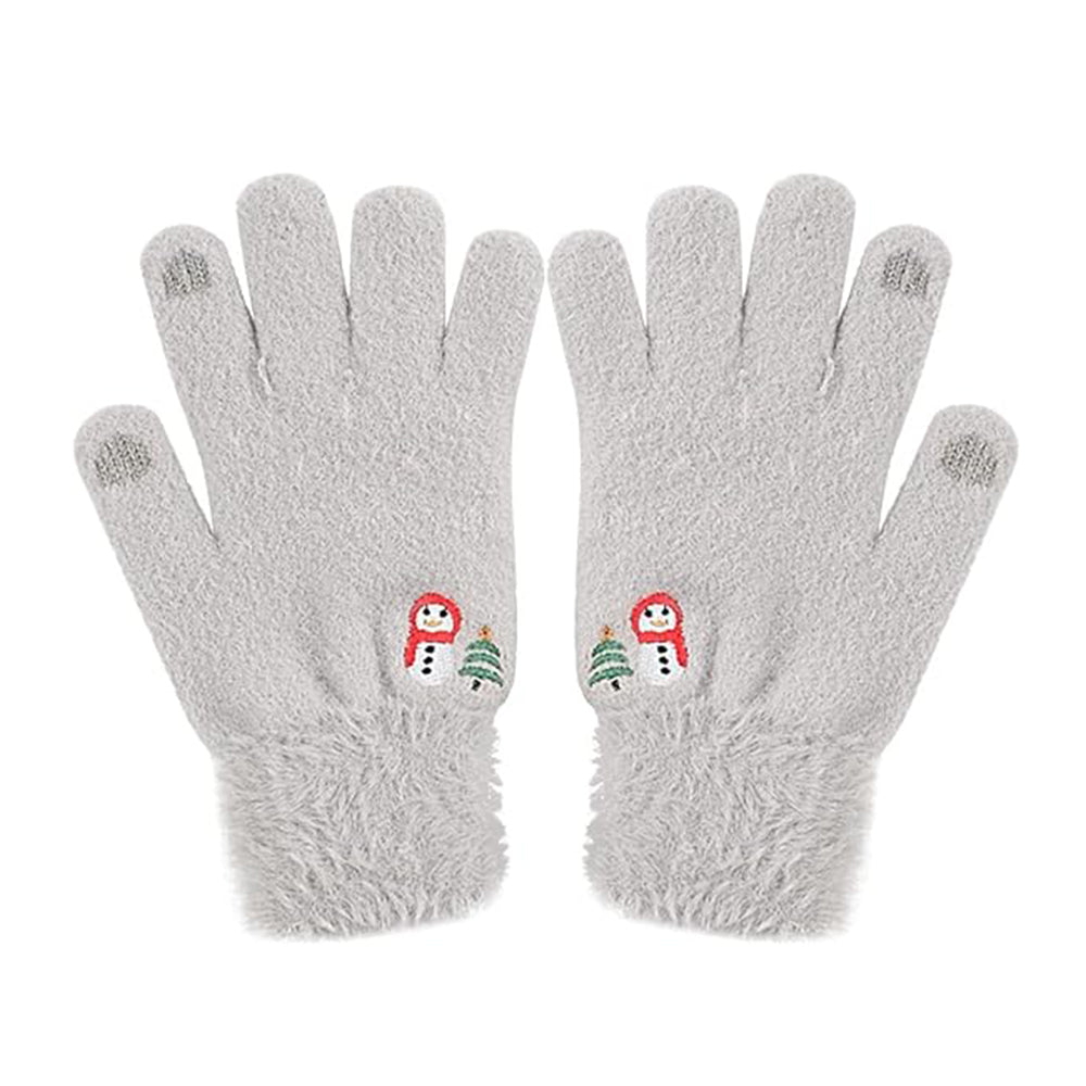 Guantes de Invierno Táctiles para Mujer Techsuit ST0011, Talla 17cm, Gris
