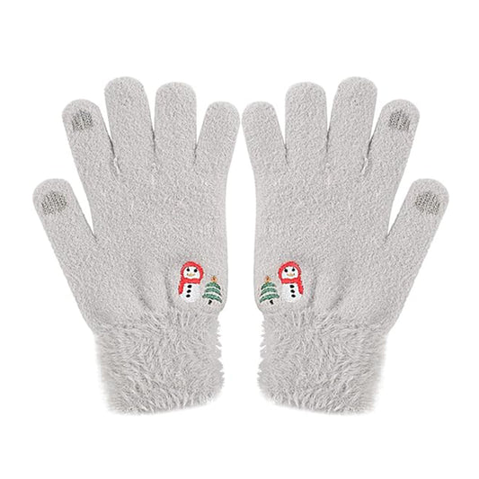 Guantes de Invierno Táctiles para Mujer Techsuit ST0011, Talla 17cm, Gris