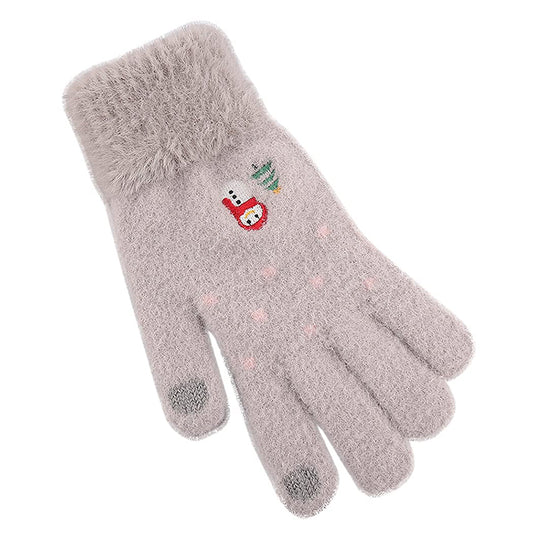 Guantes de Invierno Táctiles para Mujer Techsuit ST0011, Talla 17cm, Gris