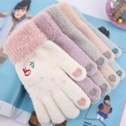 Guantes de Invierno Táctiles para Mujer Techsuit ST0011, Talla 17cm, Gris