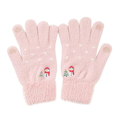 Guantes de Invierno Táctiles para Mujer Techsuit ST0011, Talla 17cm, Rosa