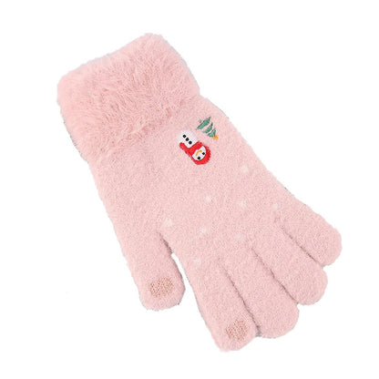 Guantes de Invierno Táctiles para Mujer Techsuit ST0011, Talla 17cm, Rosa
