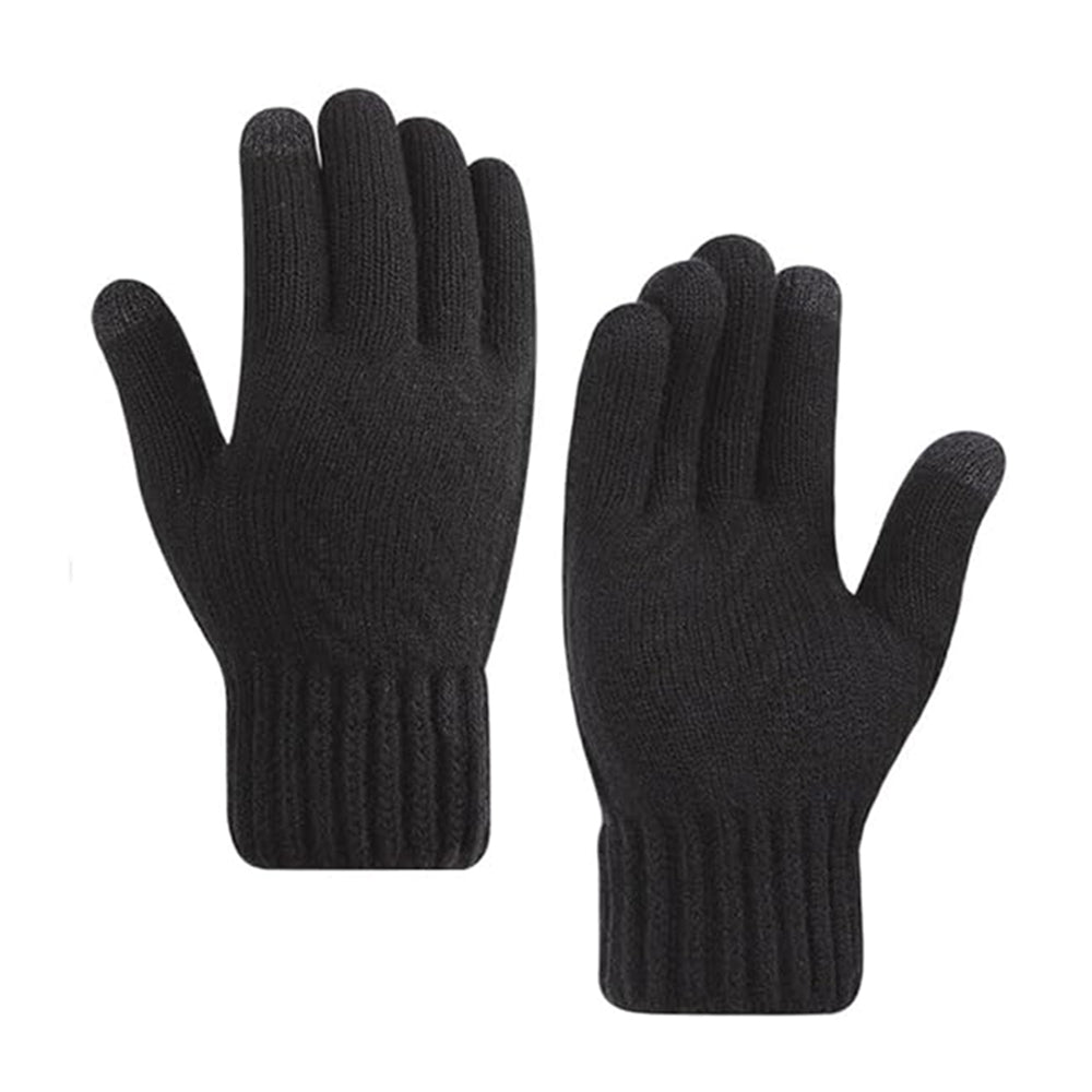 Guantes de Invierno Táctiles para Mujer Techsuit ST0015, Talla 17cm, Negros