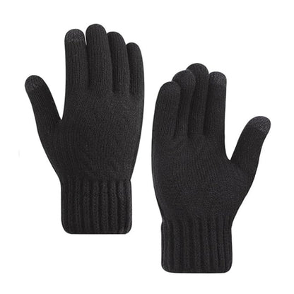 Guantes de Invierno Táctiles para Mujer Techsuit ST0015, Talla 17cm, Negros