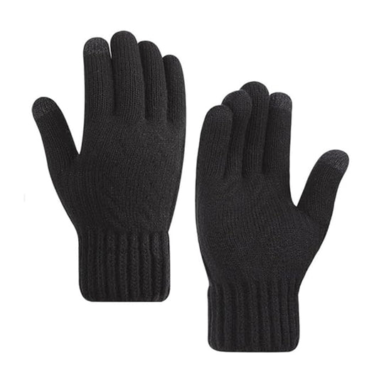 Guantes de Invierno Táctiles para Mujer Techsuit ST0015, Talla 17cm, Negros