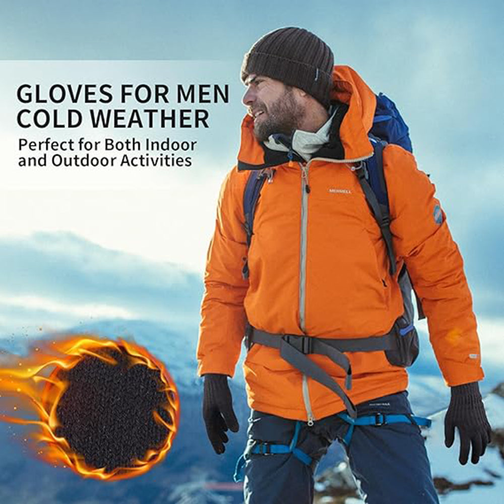 Guantes de Invierno Táctiles para Mujer Techsuit ST0015, Talla 17cm, Negros