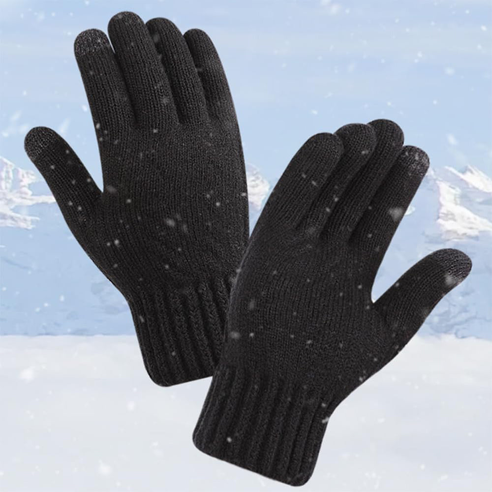 Guantes de Invierno Táctiles para Mujer Techsuit ST0015, Talla 17cm, Negros