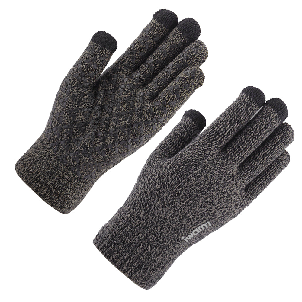 Guantes de Invierno Táctiles Iwarm ST0005, Talla 21cm, Gris