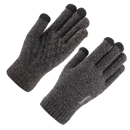 Guantes de Invierno Táctiles Iwarm ST0005, Talla 21cm, Gris