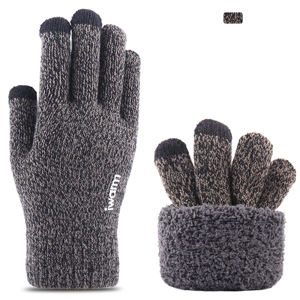 Guantes de Invierno Táctiles Iwarm ST0005, Talla 21cm, Gris