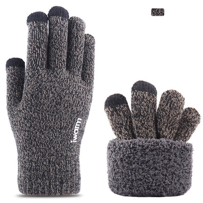 Guantes de Invierno Táctiles Iwarm ST0005, Talla 21cm, Gris
