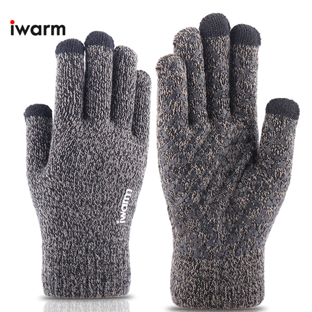 Guantes de Invierno Táctiles Iwarm ST0005, Talla 21cm, Gris