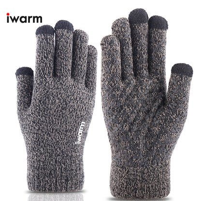 Guantes de Invierno Táctiles Iwarm ST0005, Talla 21cm, Gris