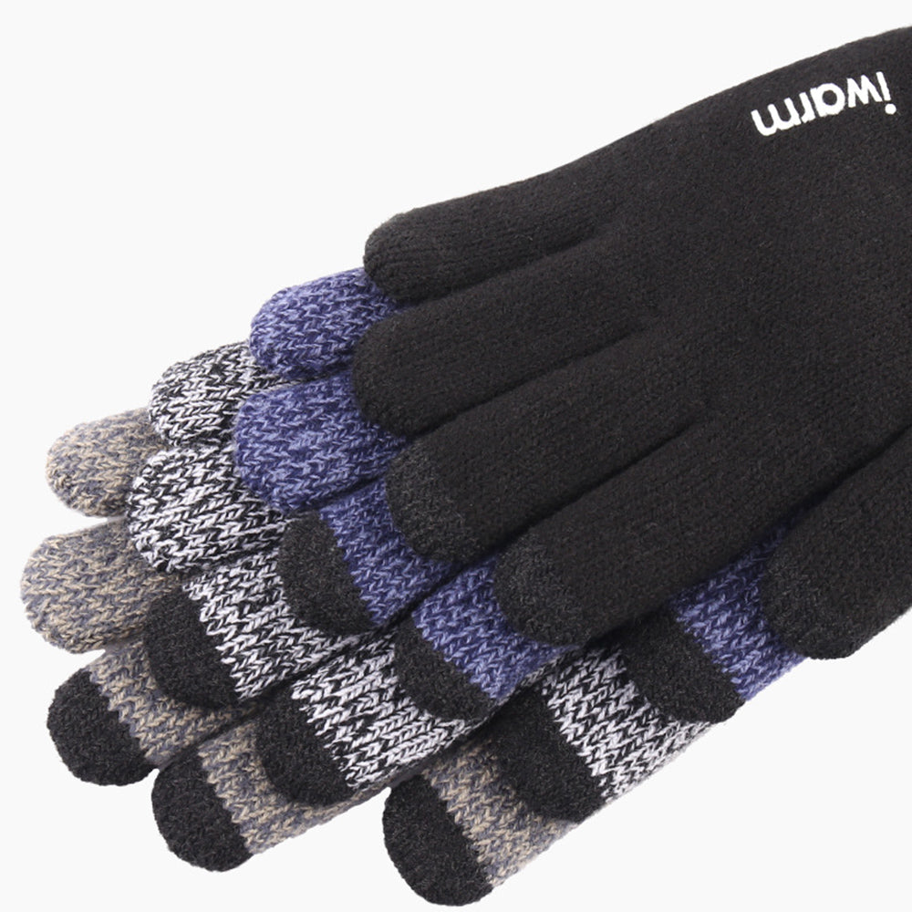 Guantes de Invierno Táctiles Iwarm ST0005, Talla 21cm, Gris