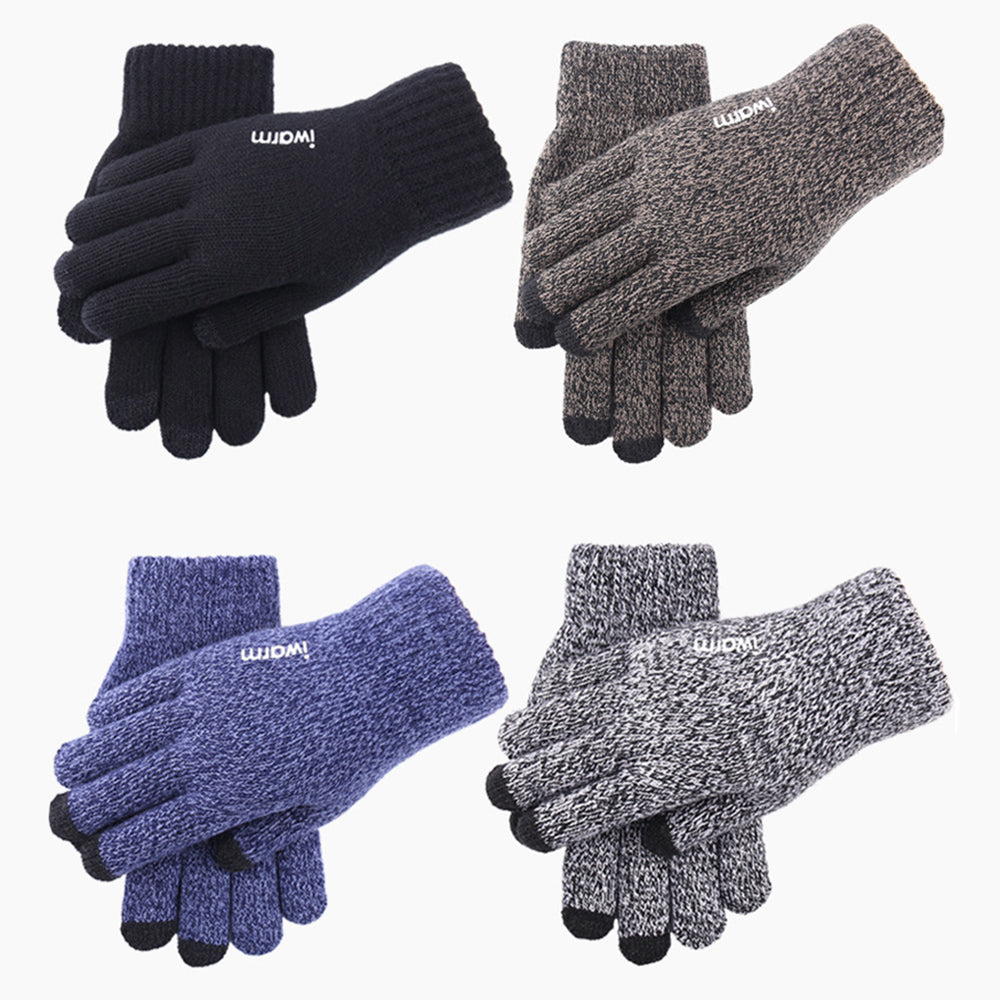 Guantes de Invierno Táctiles Iwarm ST0005, Talla 21cm, Gris