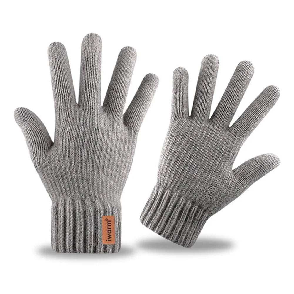 Iwarm ST0016 Touchscreen Winter Gloves, Size 22cm, Gray