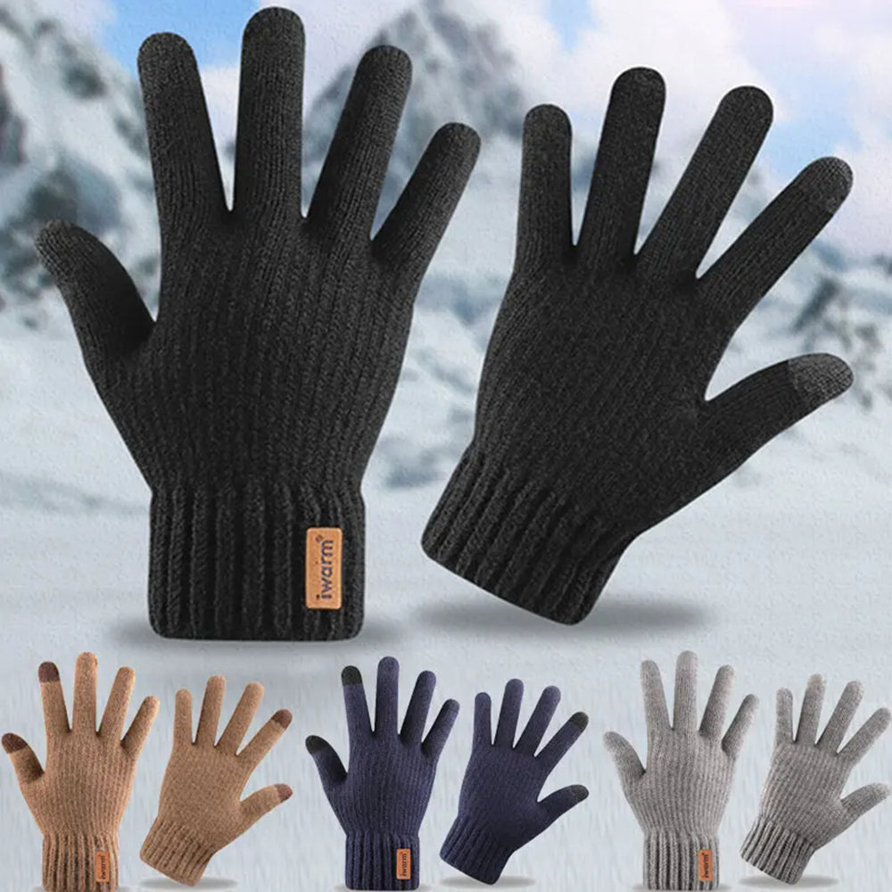 Guantes de Invierno Táctiles Iwarm ST0016, Talla 22cm, Marrón