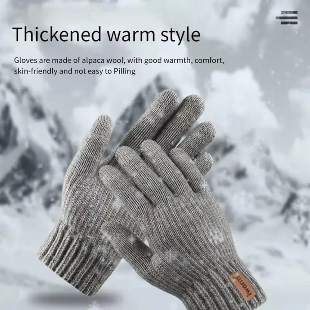 Guantes de Invierno Táctiles Iwarm ST0016, Talla 22cm, Marrón
