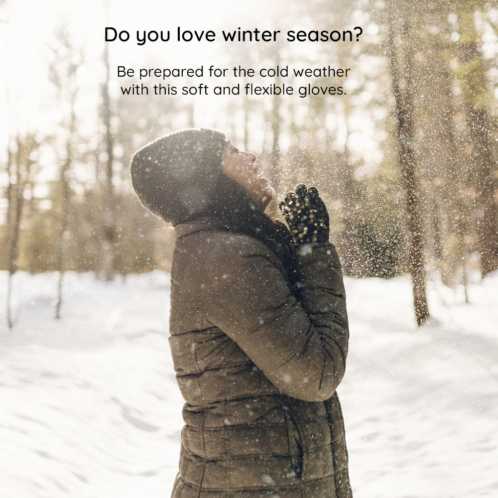 Guantes de Invierno Táctiles Iwarm ST0018, Talla 23cm, Gris